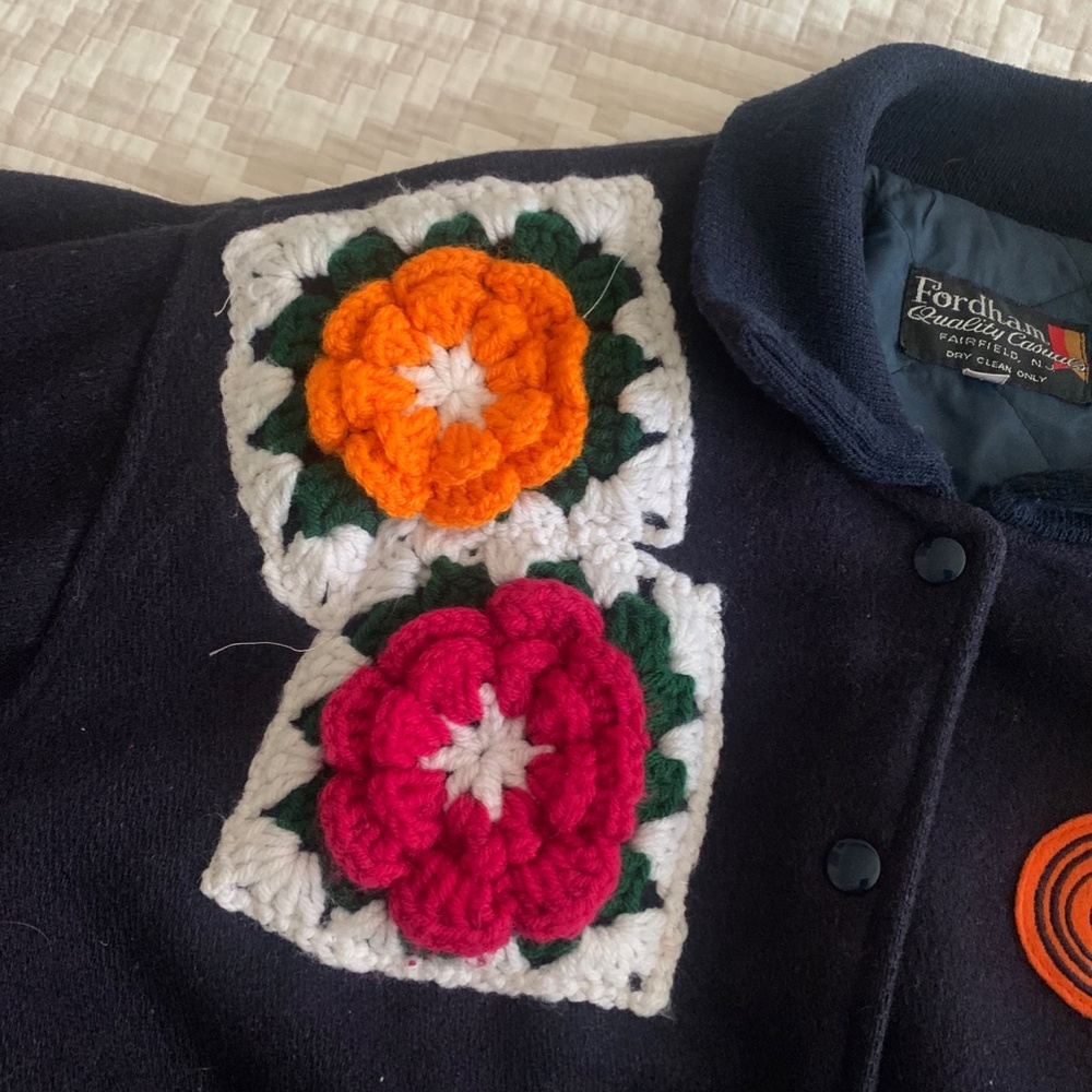 Chicago Designer Vintage Reworked  BomberJacket - Picture 6 of 7